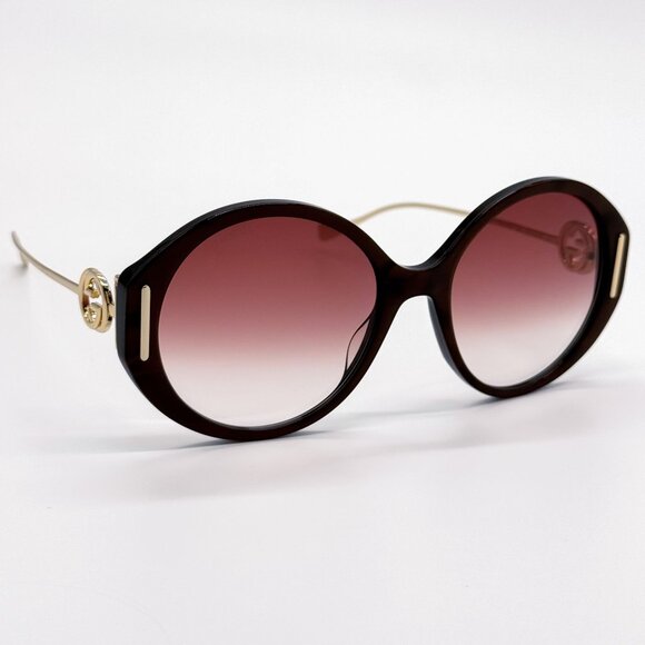 NEW GUCCI SUNGLASSES GG1202S 004 GOLD/BLACK WOMEN EYEWEAR GUCCI